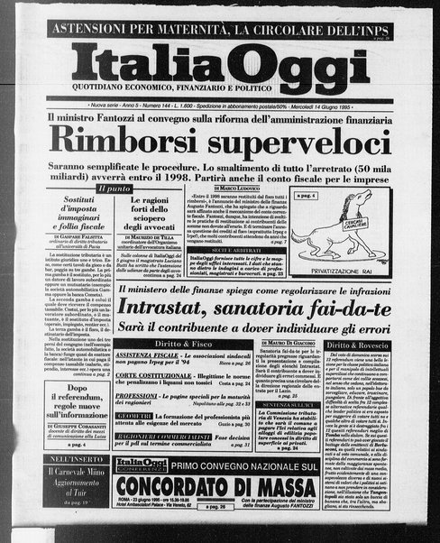 Italia oggi : quotidiano di economia finanza e politica